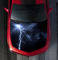 H99 LIGHTNING Hood Wrap Wraps Decal Sticker Tint Vinyl Image Graphic