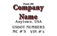 Custom Business Vehicle Lettering for SUV / Car / Truck / SEMI Vinyl Decals
