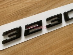 Gloss Black 3D ABS Letters Trunk 323ci Emblem Rear Badge for BMW 2017-2022 323ci