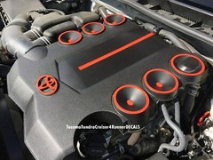 FITS Toyota 4Runner Engine Cover Decal 2017 2018 2019 2020 2021 2022 2023 2024