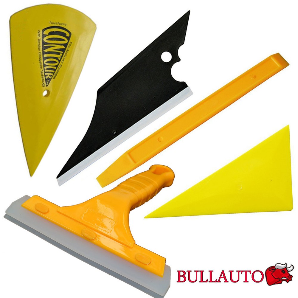 Professional Auto Window Tint Fitting Tools Kit Car Wrap Applicator Squeegee