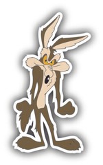 WILE E COYOTE KIDS CARTOON DECAL STICKER 3M US TRUCK LOONEY VEHICLE WINDOW WALL