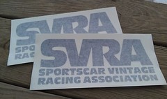 SVRA SPONSORSHIP RACING DECAL SET – WHITE or BLACK