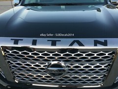 FITS Nissan Titan Grill Decals 2016 2017 2018 2019 / 2020 2021 2022 2023 2024