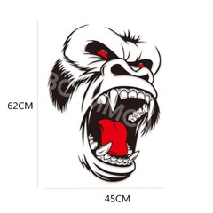 Stickers Horror Ape Totem Graphics For Car Body Hood Side Fender Vinyl Decal