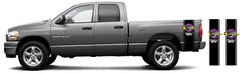Fits Dodge Ram 1500 2500 3500 RUMBLE BEE Rear Side Rally Stripes Racing Sport