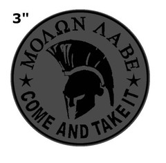 MOLON LABE COME AND TAKE IT 3″ – Car Truck Window Bumper Graphics Sticker Decal