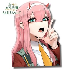 EARLFAMILY 5.1″ Car Sticker DARLING In The FRANXX ZEROTWO 02 Devil trunk Decals