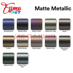 ESSMO PET Matte Metallic Car Auto Vinyl Vehicle Wrap Decal Sticker Sheet Film