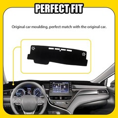 For Toyota Camry 2018 2019 2020 2021 2022 23 24 Black Dash Mat Board Cover 1-5X