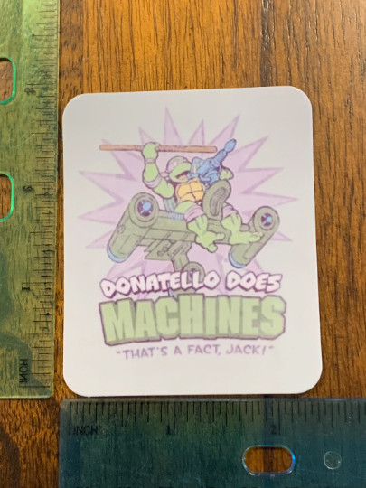 Tmnt Donatello does machines waterproof vinyl sticker ninja turtles