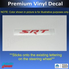 Steering Wheel SRT Overlay Decal for 2015-2023 Dodge Charger SRT