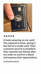 CUSTOMIZED AMERICAN EXPRESS Credit Card Sticker Metal