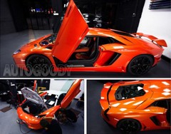 24″ x 60″ Super Gloss Orange Vinyl Film Wrap Sticker Air Bubble Free 2ft x 5ft
