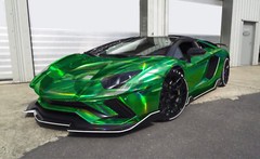 Holographic Glitter Emerald Green Rainbow Chrome Vinyl Wrap Sticker Decal Sheet