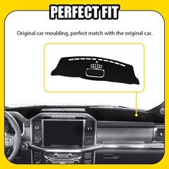 For Ford F-150 15-20 Dashboard Cover Dashmat Dash Anti-UV Carpet Pad Cover 1-5X