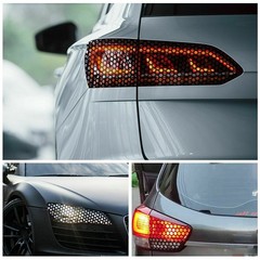 1X Honeycomb Rear Tail Light US Cover Decal Sticker Tail-lamp Car Accessories XH