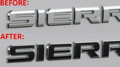 Premium Cast Vinyl Letter Decals for 2014-2018 Sierra Emblems