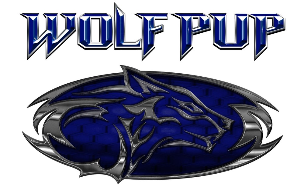 1 RV Trailer Camper Heartland Wolfpack badge Wolf Pup Logo Decal Graphic -3110