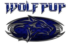 1 RV Trailer Camper Heartland Wolfpack badge Wolf Pup Logo Decal Graphic -3110