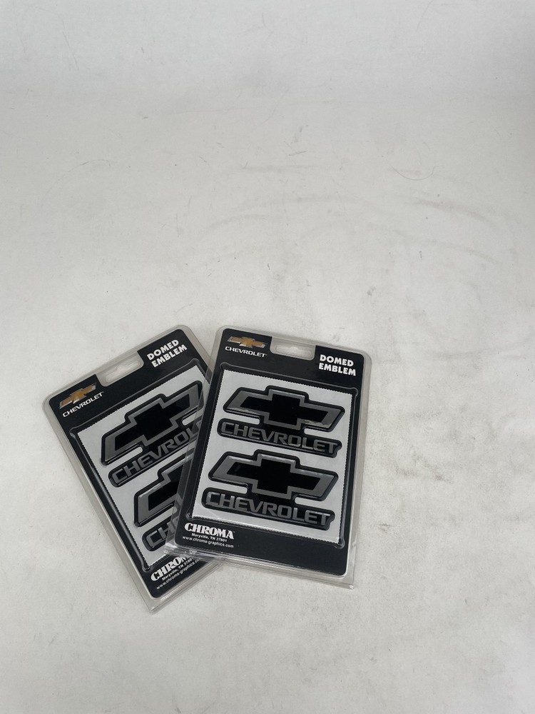 Licensed Chevy Chverolet Domed Decal Emblem Auto Office Lugguage 2 Pak 4 Total