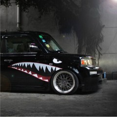 2pc Set Shark Mouth Tooth Stickers Vinyl Exterior Decal For Car Side Door Fender