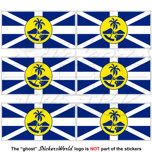 LORD HOWE ISLAND Flag Australia 40mm (1.6″) Vinyl Stickers Decals X6