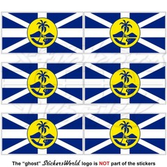LORD HOWE ISLAND Flag Australia 40mm (1.6″) Vinyl Stickers Decals X6