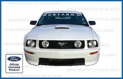 2005 – 2009 Ford Mustang Front Windshield Banner Decal Sticker Graphic GT MGT