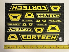 CORTECH GEARS 18pcs set decals Stickers sportbikes racing baggers moto hooligan
