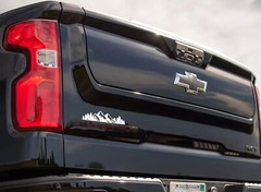 Snow Mountain Tree Decal Emblem for Car Truck Fender Side Door Tailgate Badge