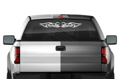 #165 TRIBAL SCROLL ACCENT Decal Sticker Windshield Window Vinyl Graphic Design