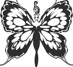 BUTTERFLY 4.5″ Vinyl Decal Graphic Car Vehicle High Quality-Weather Resist #37