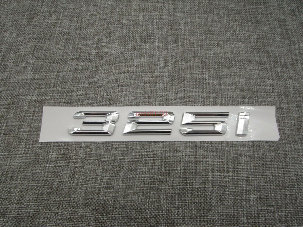 Chrome Number Trunk Rear Letters Emblem Badge Emblems for BMW 3 Series 325i