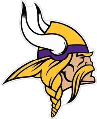 Minnesota Vikings Logo – Die Cut Laminated Vinyl Sticker Decal – NFL car window