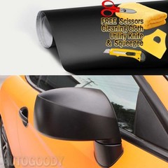 20 ft x 2 ft Matte Flat Black Vinyl Film Wrap Sticker Bubble Air Free 240″ x 24″