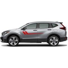 Side center hockey stripes graphics stickers decal compatible with Honda CR-V