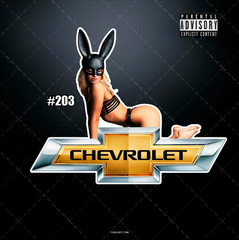 Tool Box Chevrolet HOT beautiful bunny Pinup girl Garage decal sticker 5 Inches