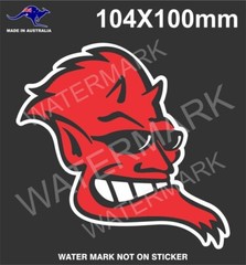DEVIL HEAD STICKER DECAL MONSTER STICKERS