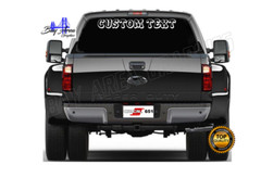 Custom Text Vinyl Window Decal Outdoor Fade-Resistant Waterproof 24″36″48″