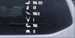 Keeping Count Roadkill Animals Funny Car or Truck Window Laptop Decal Sticker