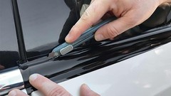 2 In x 25 FT Gloss Black Vinyl Wrap – Self-Adhesive and Scratch-Resistant