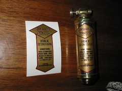 Briggs & Stratton engine decal for small Presto Fire Extinguisher Qty 1