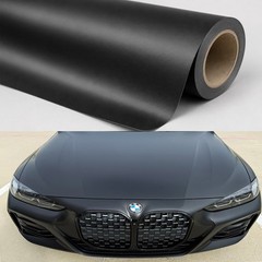 Premium Flat Matte Black Car Vinyl Wrap Self Adhesive Air Release DIY Friendly