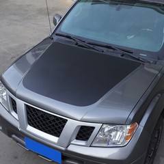 Black Front Exterior Hood Trim Sticker Decal For Nissan Frontier 2009-2017