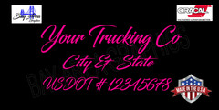 ORACAL 651 CUSTOM DOOR VINYL DECALS SET OF 2 FOR COMMERCIAL TRUCK