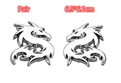 3D Metal Dragon China AutoCar Motorcycle Sticker Emblem Badge Fender Trunk Decal