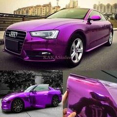 Flexible Smooth Bright Entire Car Wrap Mirror Chrome Vinyl Sticker Film Decal US