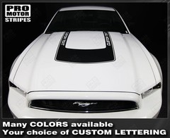 Ford Mustang Hood Accent U-Stripe Decal 2010 2011 2012 2013 2014 Pro Motor