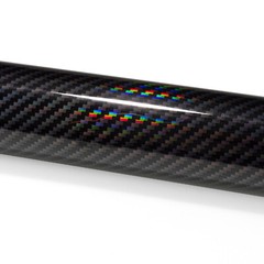 Holographic Carbon Fiber Black Laser Chrome Vinyl Wrap Sheet Film Decal Sticker
